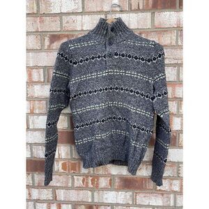 American Eagle sweater womens S/P turtleneck knit cotton rabbit hair blend